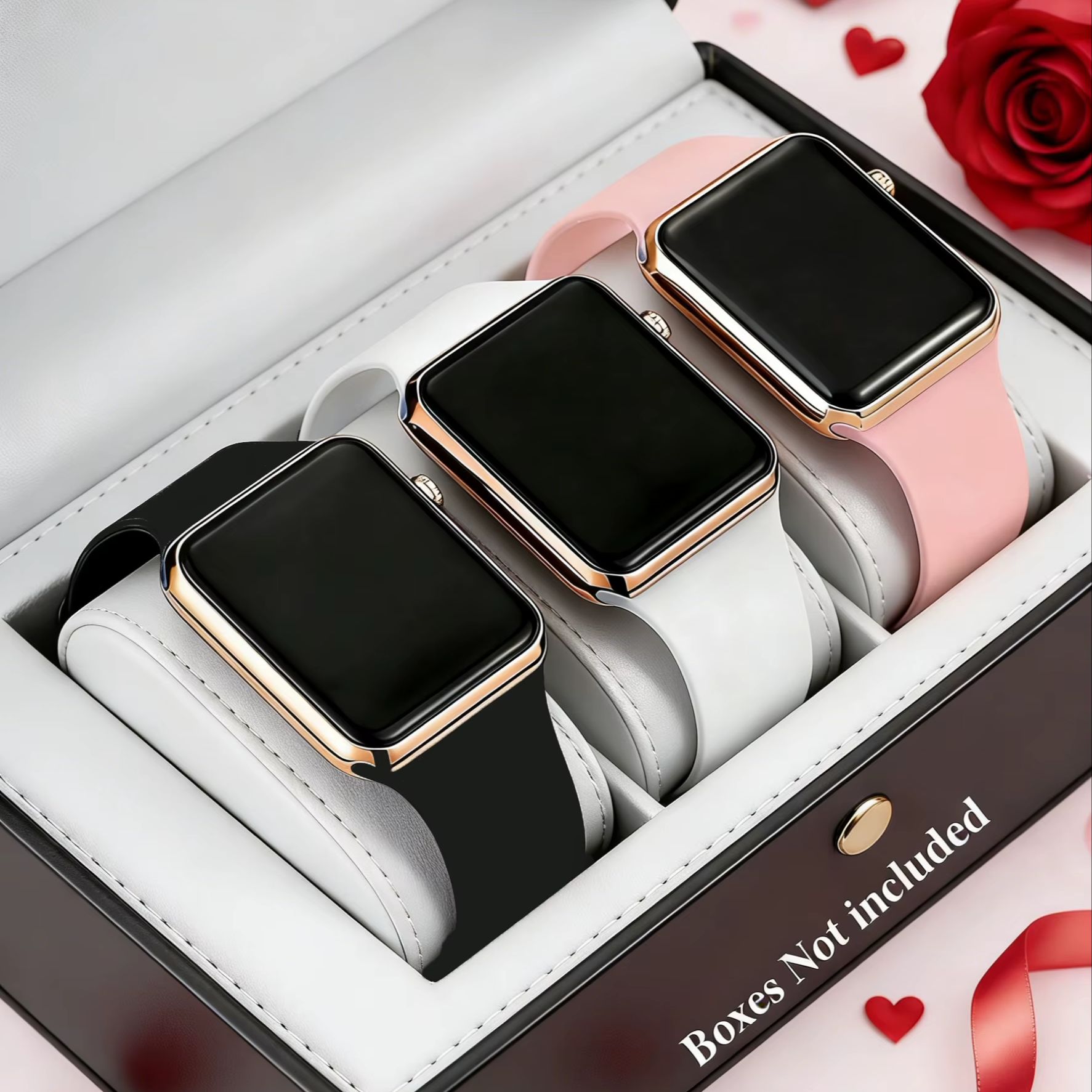 Smartwatch Watches For Girls - Ensemble de 3 montres électroniques mignonnes