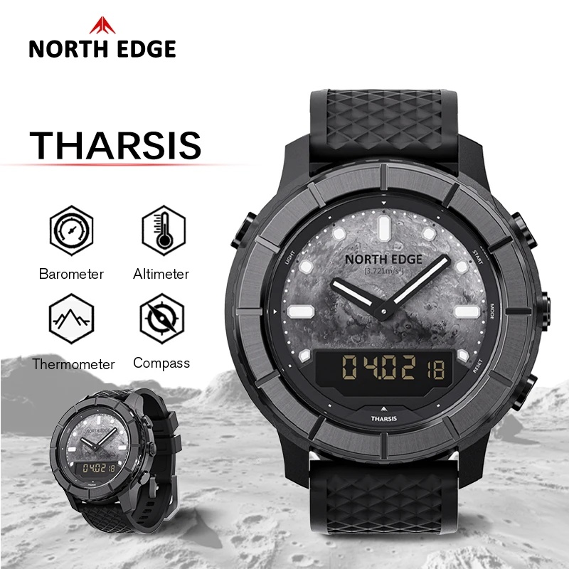 Altimeter Compass Watch - Montre numérique en fibre de carbone