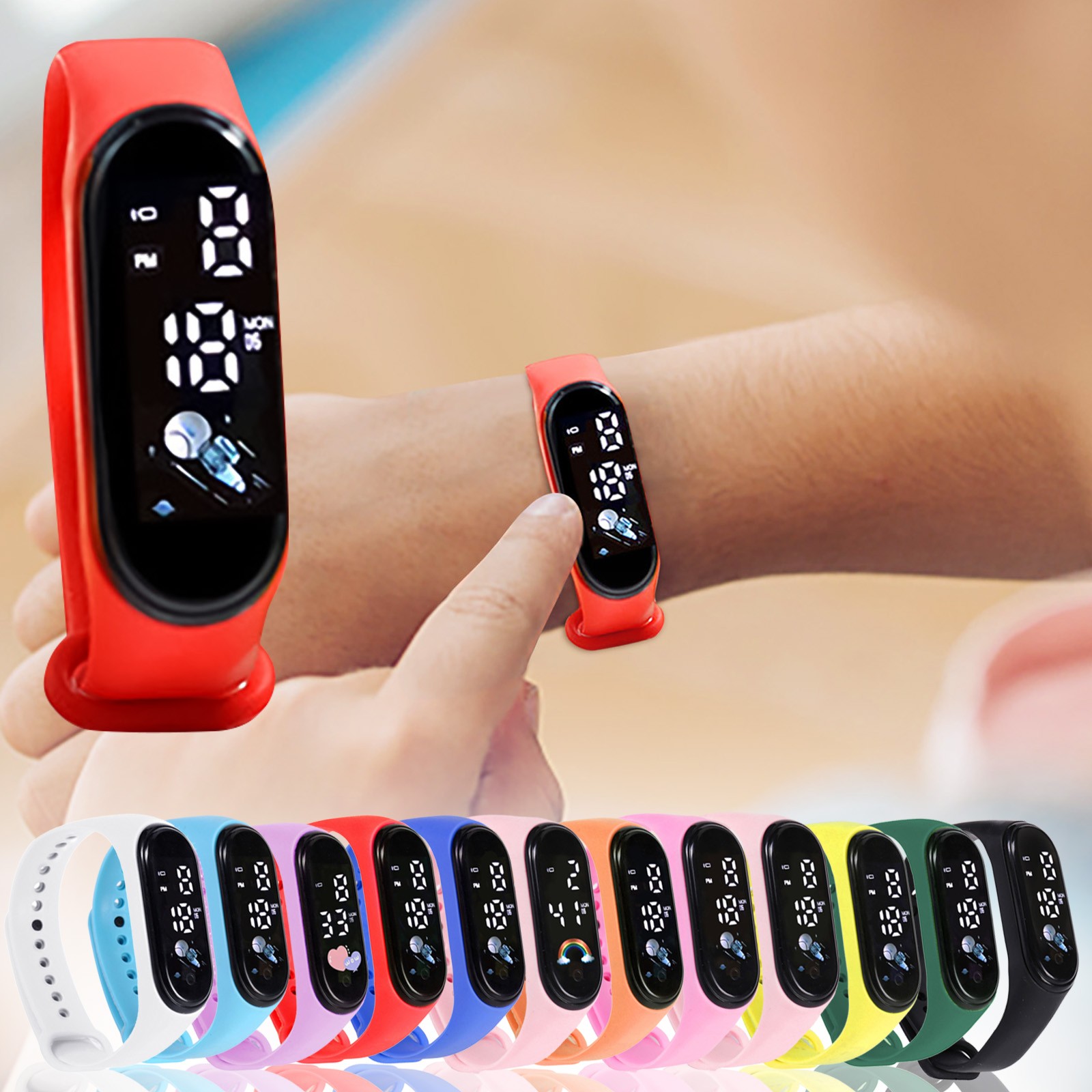 Montre intelligente étanche en - Smartwatch Digital Watches For Kid Girl avis et prix