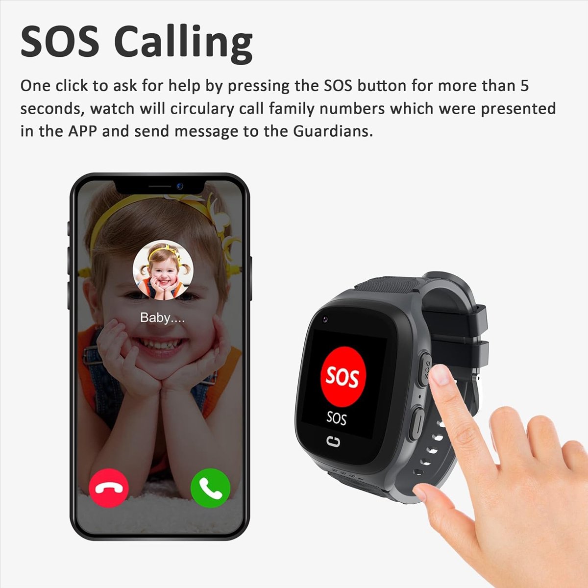 Montre intelligente pour enfan - Smartwatch Watches For Kids With Gps avis et prix