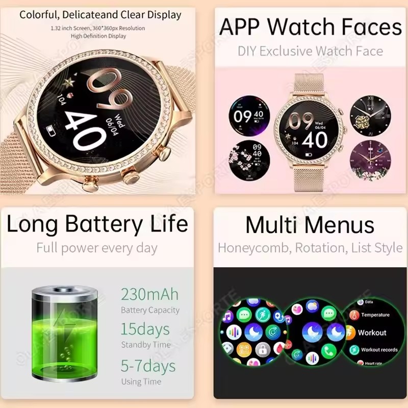 Montre connectée élégante pour - Smartwatch Watches Price avis et prix